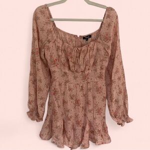 Trixxi Floral Blush Blouse